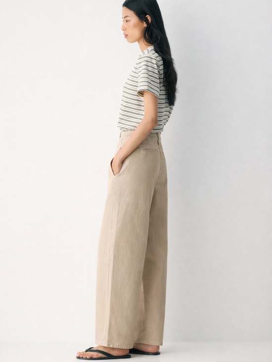 Wilfred Pants - Wilfred Free Neutral Beige High-Waist Wide Leg Pants